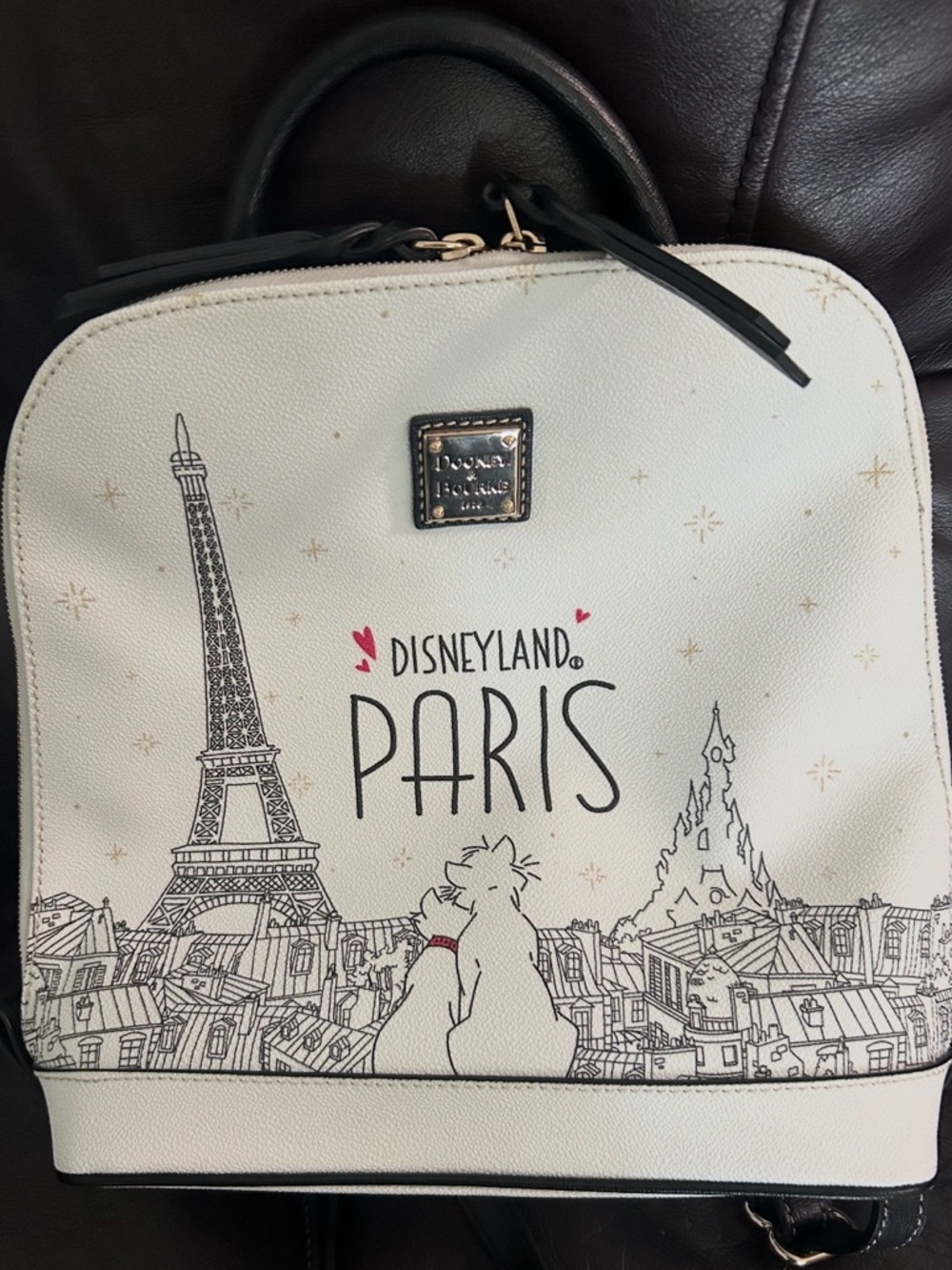 Dooney & Bourke Disneyland  Paris White Printed Backpack